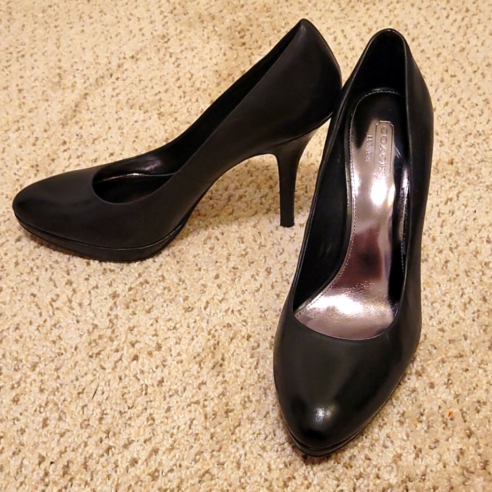 Authentic Coach Black Heels